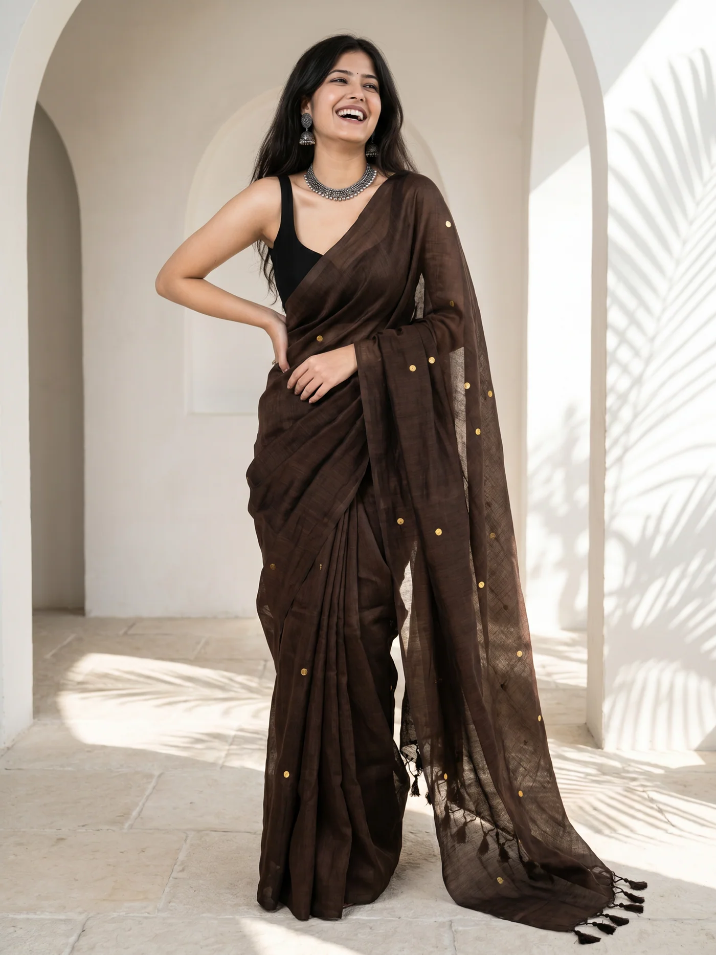 Bhuri | Ginni Khadi Cotton Saree