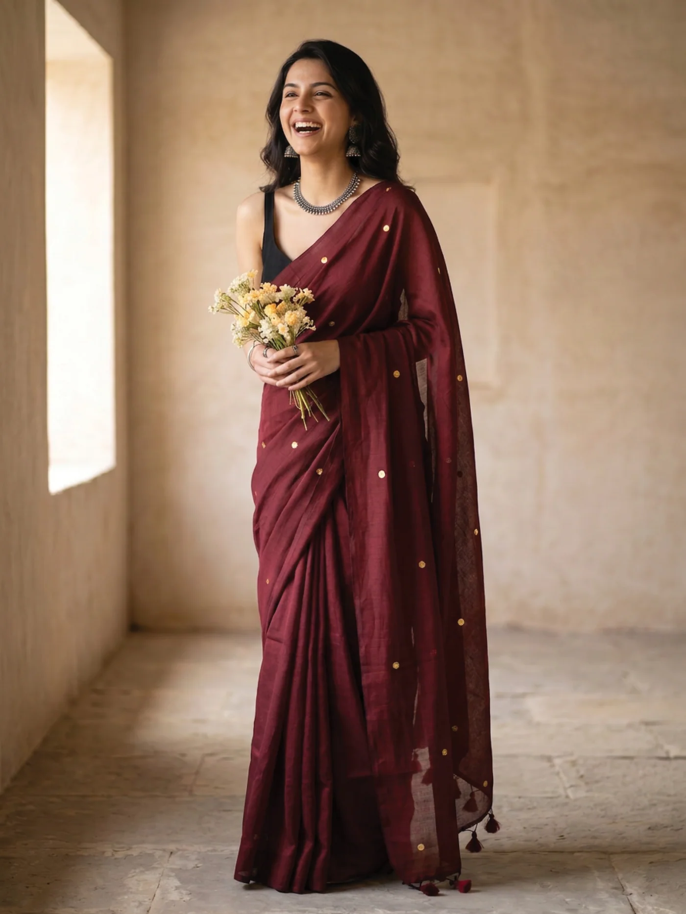 Anar | Ginni Khadi Cotton Saree